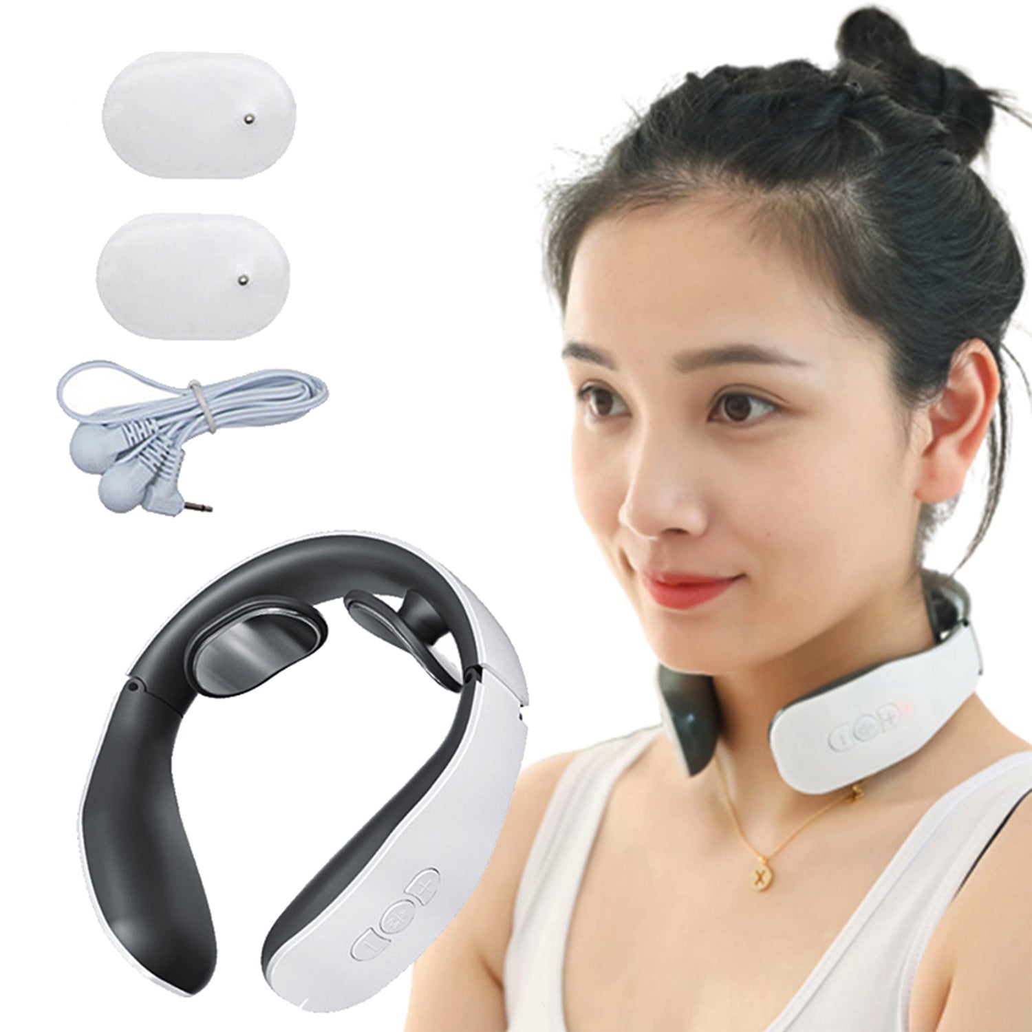 Electromagnetic Pulse Neck Massager Deep Tissue Cordless Massager