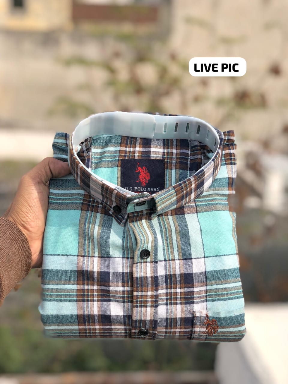 Premium quality SHIRTS Pure Cotton fabric Brand EMBROIDIERY at pocket Checks shirts