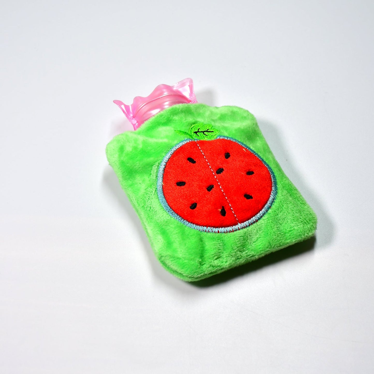 6509 Watermelon small Hot Water Bag with Cover for Pain Relief, Neck, Shoulder Pain and Hand, Feet Warmer, Menstrual Cramps. 