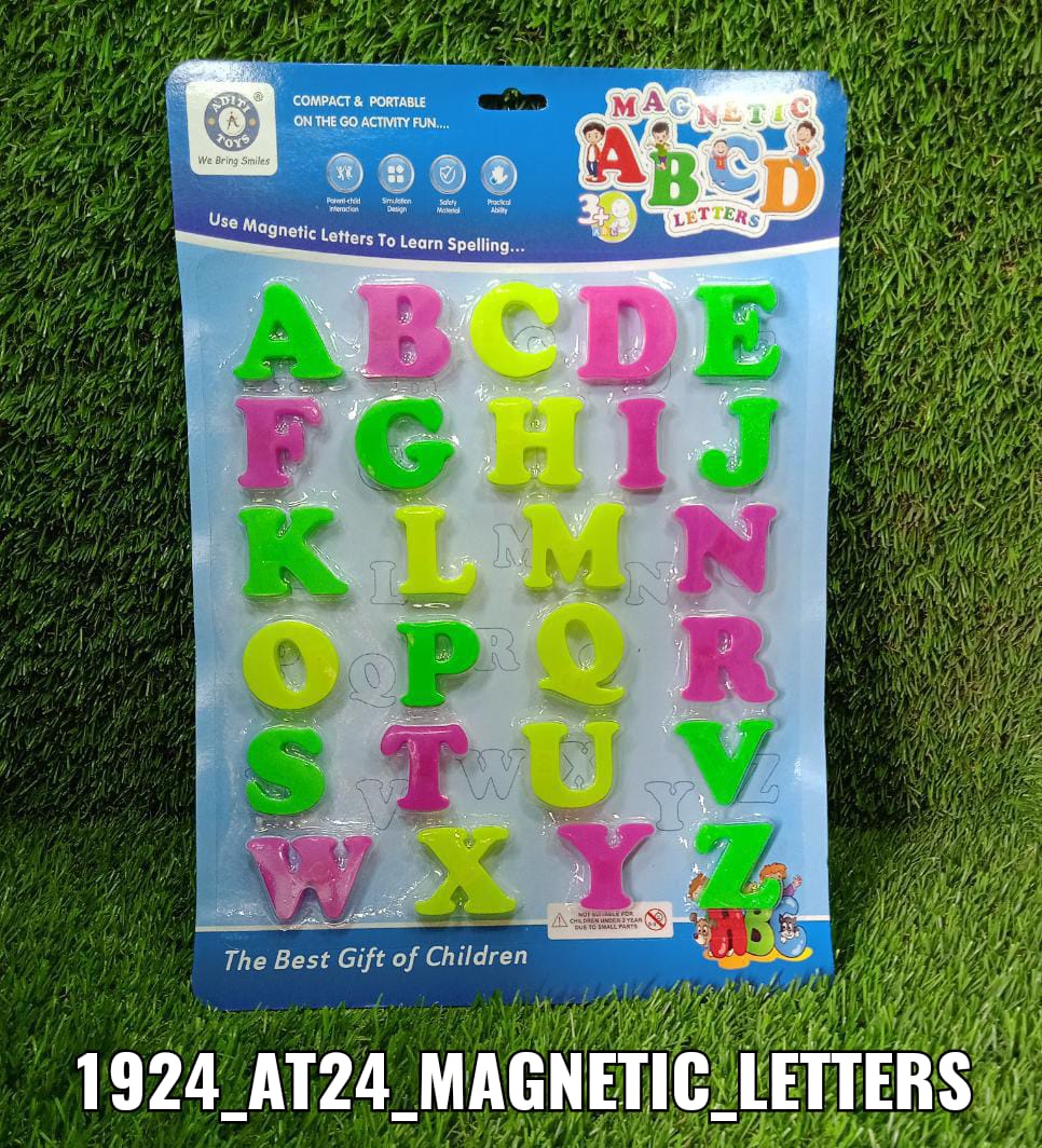 1924 Magnetic Letters to Learn Spelling 
