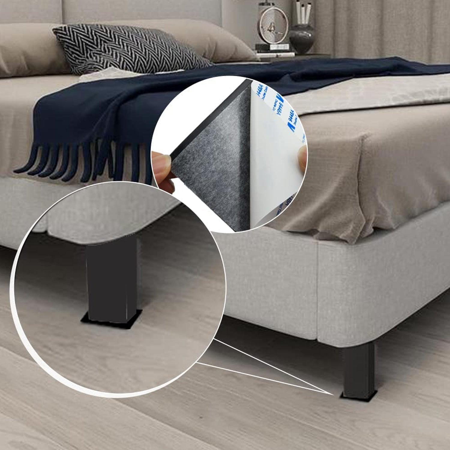 9077 Non Slip Furniture Pads Best Self Adhesive Rubber Feet Furniture Feet Pad Ideal Non Skid Furniture Pad Floor Protectors 