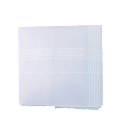 1537 Men's King Size Formal Handkerchiefs for Office Use - Pack of 12 