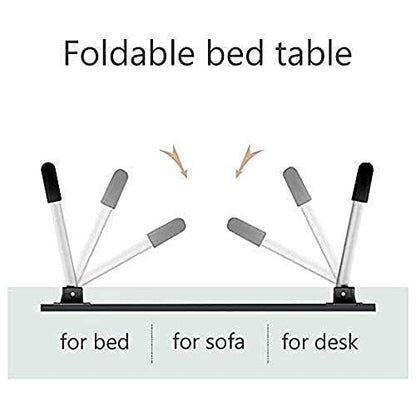 7857 FOLDABLE BED STUDY TABLE PORTABLE MULTIFUNCTION LAPTOP TABLE LAPDESK FOR CHILDREN BED FOLDABLE TABLE WORK OFFICE HOME WITH TABLET SLOT & CUP HOLDER 